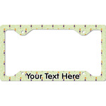 Custom Character (Woman) License Plate Frame - Style C (Personalized)
