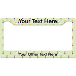 Custom Character (Woman) License Plate Frame - Style B (Personalized)