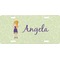 Custom Character (Woman) Front License Plate (Personalized)