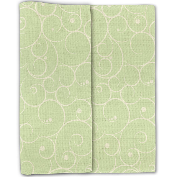 Custom Character (Woman) Linen Placemat - Folded Half (double sided)