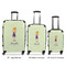 Custom Character (Woman) Luggage Bags all sizes - With Handle
