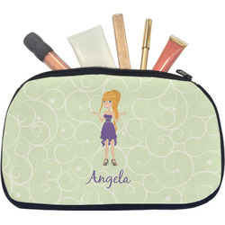 Custom Character (Woman) Makeup / Cosmetic Bag - Medium (Personalized)