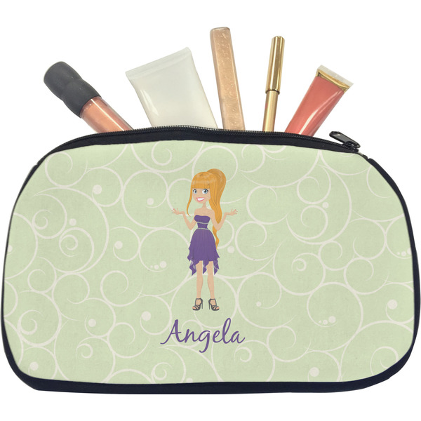 Custom Character (Woman) Makeup Bag Medium