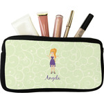 Custom Character (Woman) Makeup / Cosmetic Bag (Personalized)