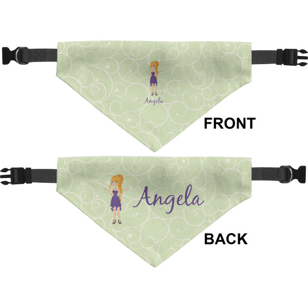 Custom Character (Woman) Medium Dog Bandana Approval