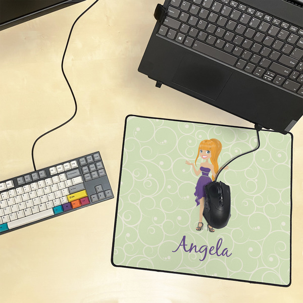 Custom Character (Woman) Medium Gaming Mats - LIFESTYLE