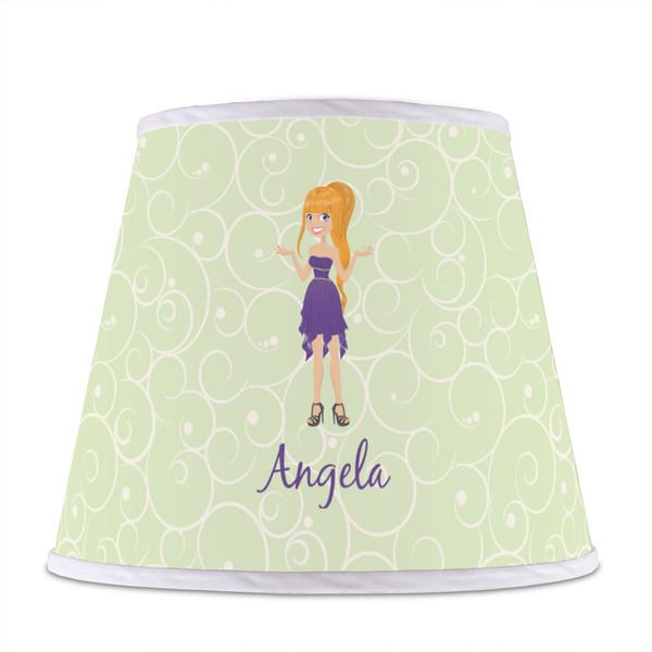 Custom Character (Woman) Poly Film Empire Lampshade - Front View