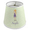 Custom Character (Woman) Poly Film Empire Lampshade - Angle View