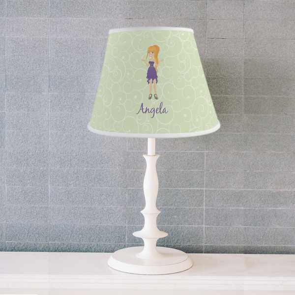 Custom Character (Woman) Poly Film Empire Lampshade - Lifestyle