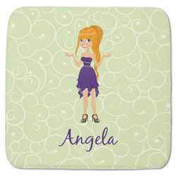 Custom Character (Woman) Memory Foam Bath Mat - 48"x48" (Personalized)