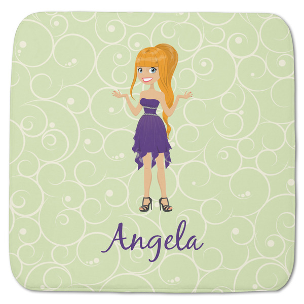 Custom Custom Character (Woman) Memory Foam Bath Mat - 48"x48" (Personalized)