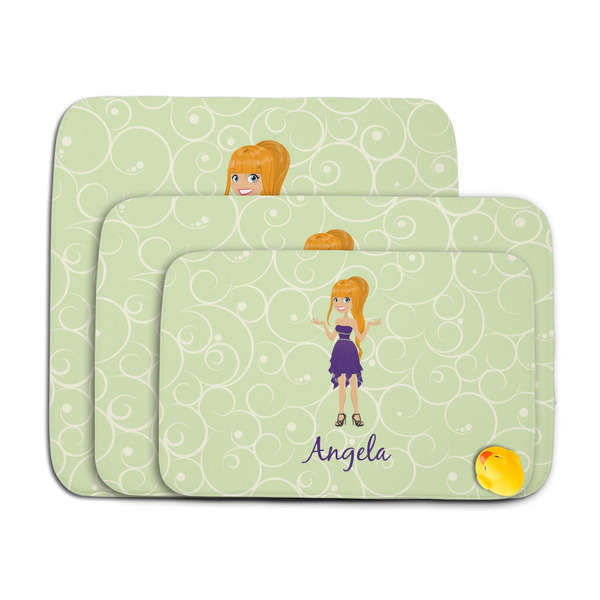 Custom Character (Woman) Memory Foam Bath Mat - MAIN PARENT