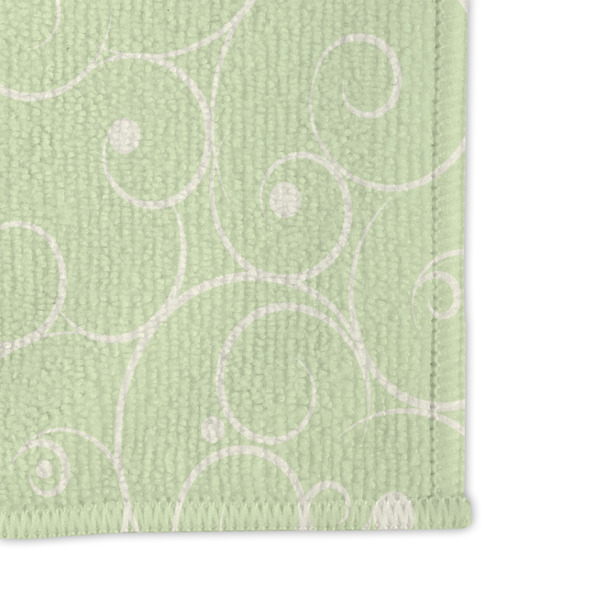 Custom Character (Woman) Microfiber Dish Rag - DETAIL