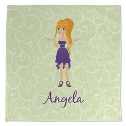 Custom Character (Woman) Microfiber Dish Towel (Personalized)
