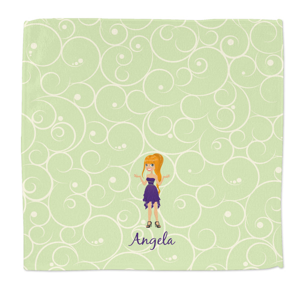 Custom Custom Character (Woman) Microfiber Dish Rag (Personalized)