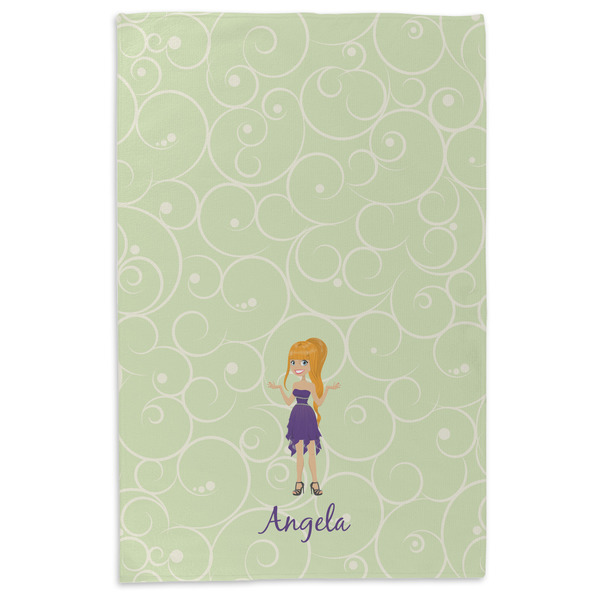 Custom Character (Woman) Microfiber Dish Towel - APPROVAL