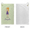 Custom Character (Woman) Microfiber Golf Towels - Small - APPROVAL