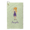 Custom Character (Woman) Microfiber Golf Towel - Small (Personalized)