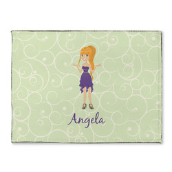 Custom Character (Woman) Microfiber Screen Cleaner (Personalized)