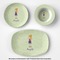 Custom Character (Woman) Microwave & Dishwasher Safe CP Plastic Dishware - Group