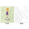 Custom Character (Woman) Minky Blanket - 50"x60" - Single Sided - Front & Back