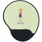 Custom Character (Woman) Mouse Pad with Wrist Support - Main