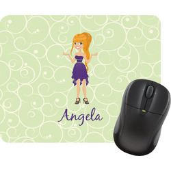 Custom Character (Woman) Rectangular Mouse Pad (Personalized)