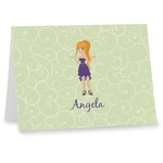 Custom Character (Woman) Note cards (Personalized)
