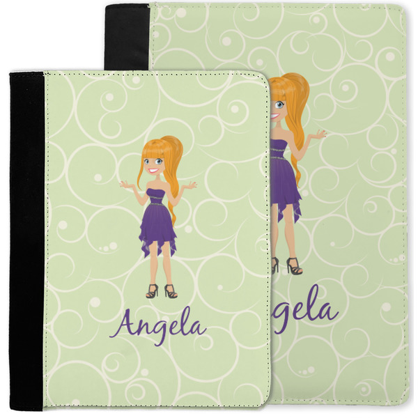 Custom Character (Woman) Notebook Padfolio - MAIN