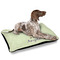 Custom Character (Woman) Outdoor Dog Beds - Large - IN CONTEXT