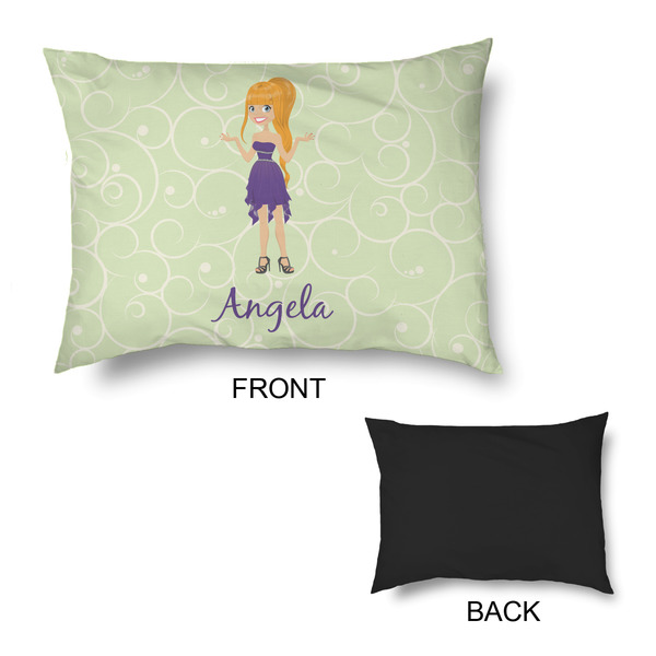 Custom Character (Woman) Outdoor Dog Beds - Medium - APPROVAL