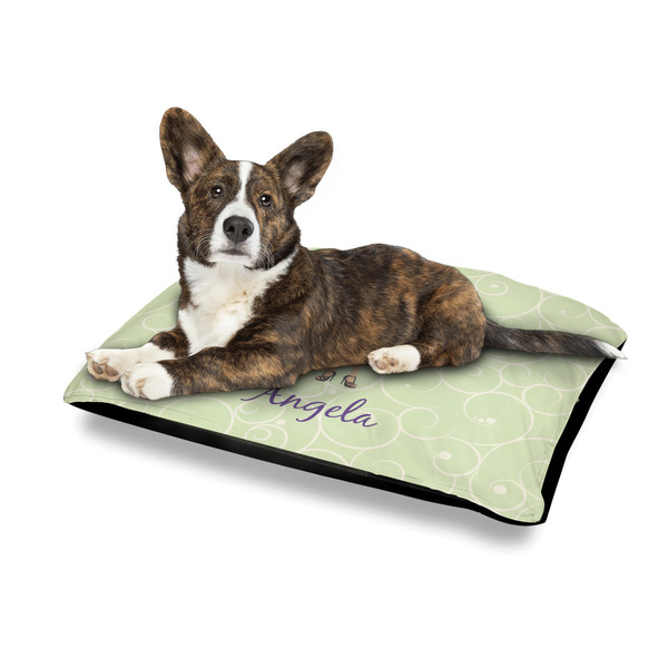 Custom Character (Woman) Outdoor Dog Beds - Medium - IN CONTEXT