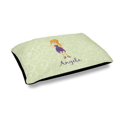 Custom Character (Woman) Outdoor Dog Bed - Medium (Personalized)
