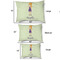 Custom Character (Woman) Outdoor Dog Beds - SIZE CHART