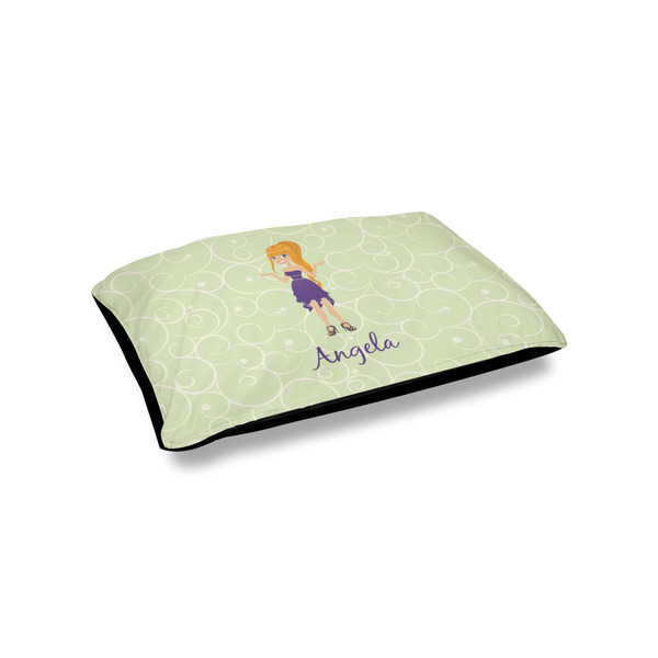 Custom Custom Character (Woman) Outdoor Dog Bed - Small (Personalized)