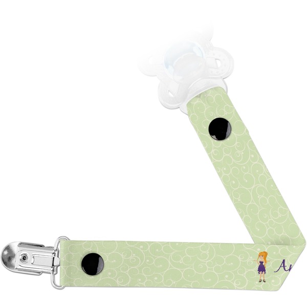 Custom Custom Character (Woman) Pacifier Clip (Personalized)