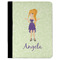 Custom Character (Woman) Padfolio Clipboards - Large - FRONT