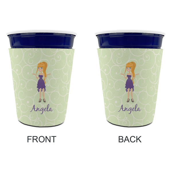 Custom Character (Woman) Party Cup Sleeves - without bottom - Approval