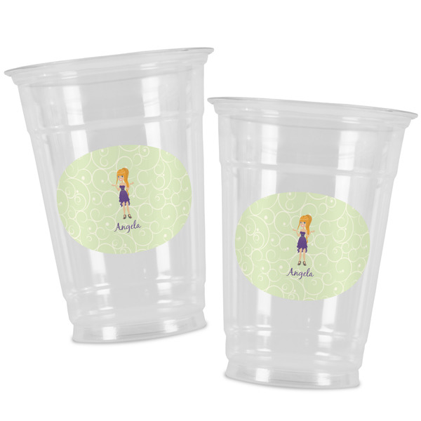 Custom Character (Woman) Party Cups - 16oz - Alt View