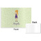 Custom Character (Woman) Disposable Paper Placemat - Front & Back