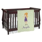Custom Character (Woman) Baby Blanket (Single Sided) (Personalized)