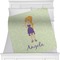 Custom Character (Woman) Minky Blanket (Personalized)