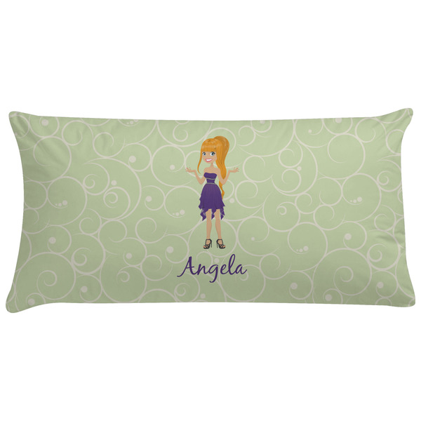 Custom Custom Character (Woman) Pillow Case - King (Personalized)