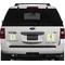 Custom Character (Woman) Personalized Square Car Magnets on Ford Explorer
