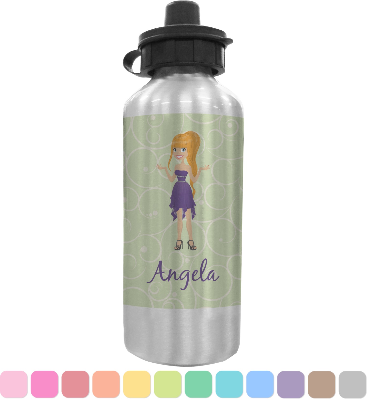 customize water your bottle (Personalized Bottle Custom Water Character (Woman)