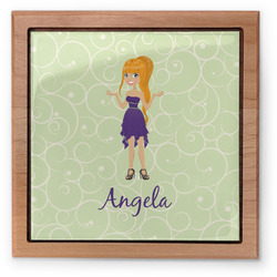 Custom Character (Woman) Pet Urn w/ Name or Text