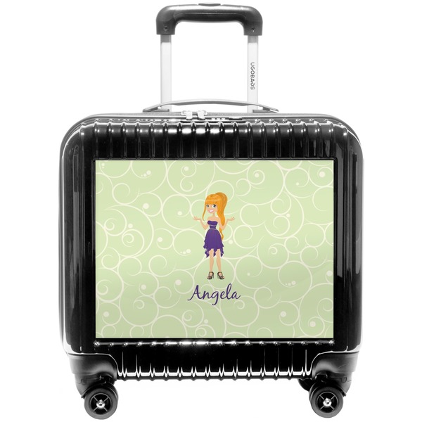 Custom Custom Character (Woman) Pilot / Flight Suitcase (Personalized)
