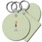 Custom Character (Woman) Plastic Keychain (Personalized)