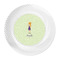 Custom Character (Woman) Plastic Party Dinner Plates - Approval