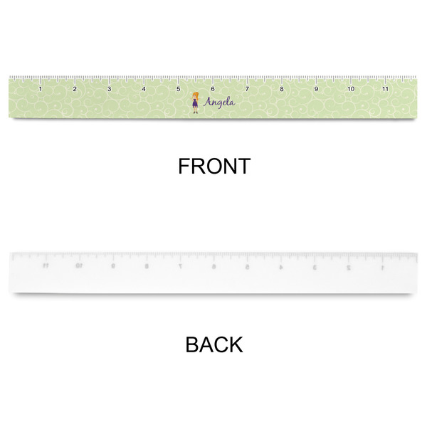 Custom Character (Woman) Plastic Ruler - 12" - APPROVAL